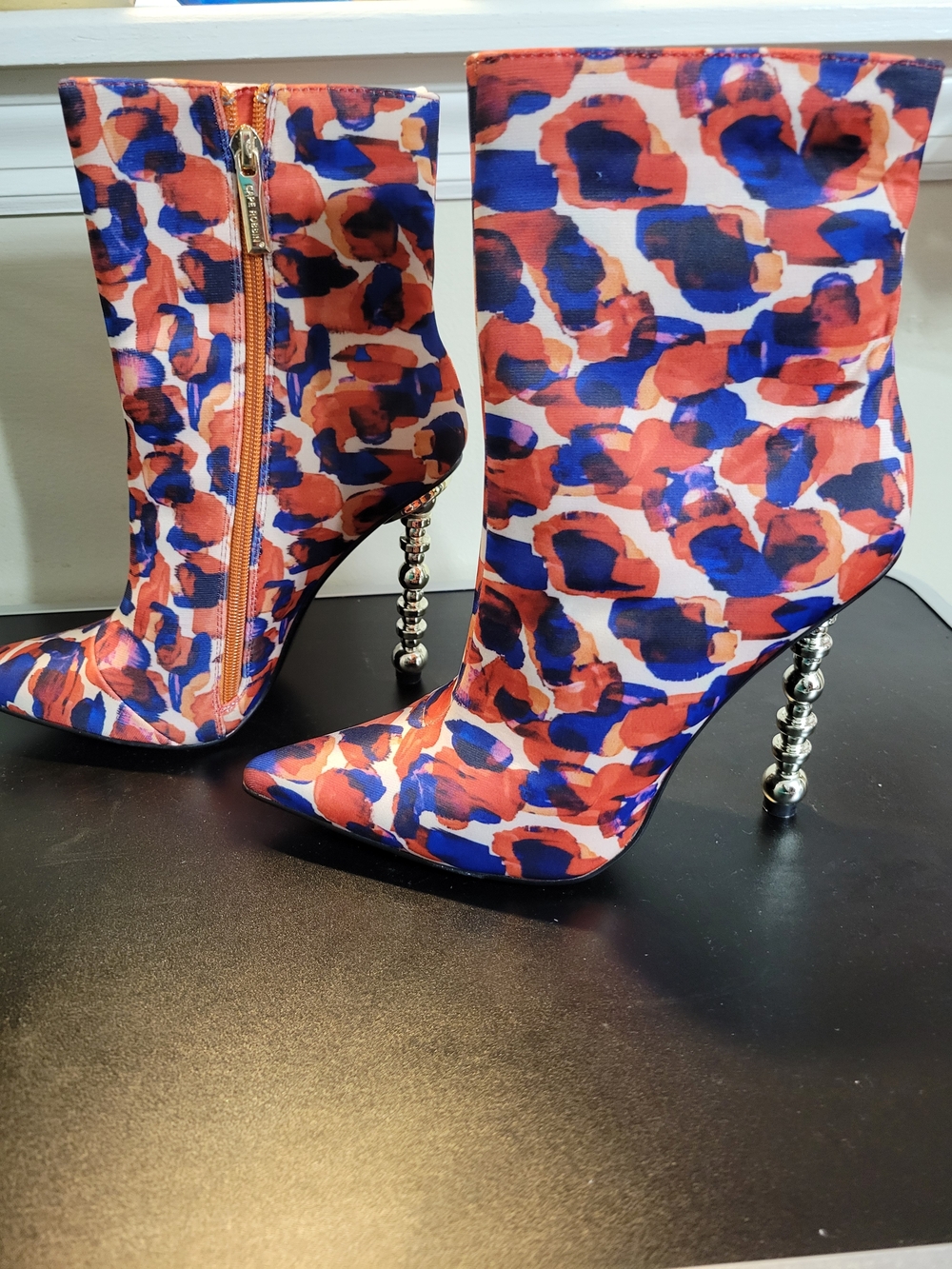 Cape Robbin Shawna Style Beaded-Heel Ankle Boots